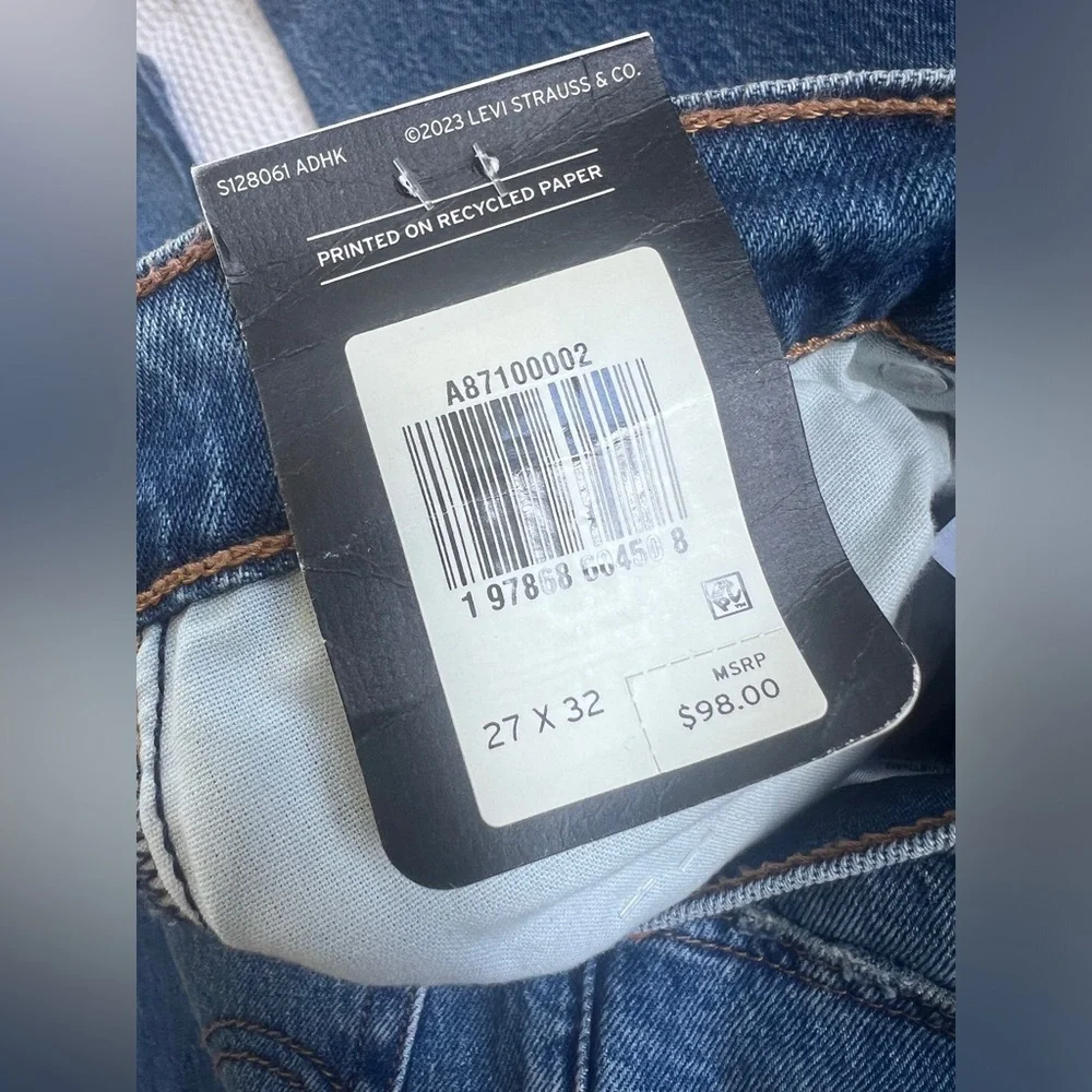 Levi's wedgie boot 27x32 Blue Denim Jeans - Picture 6 of 10